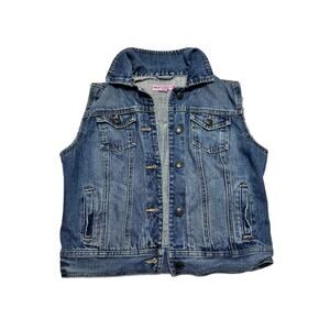 Duck Head Jeans Blue Denim Jean Jacket Vest Womens Size Small